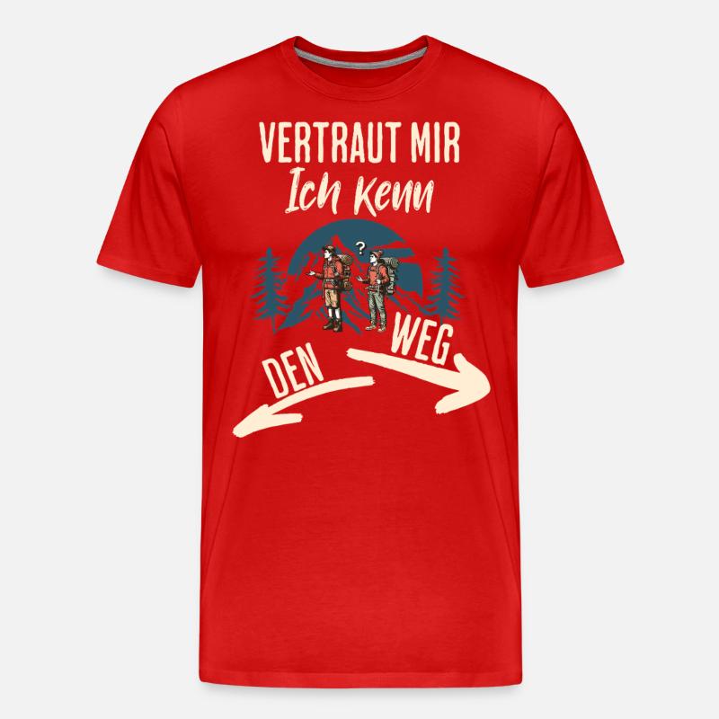 Wander - Men's Premium Organic T-Shirt - red