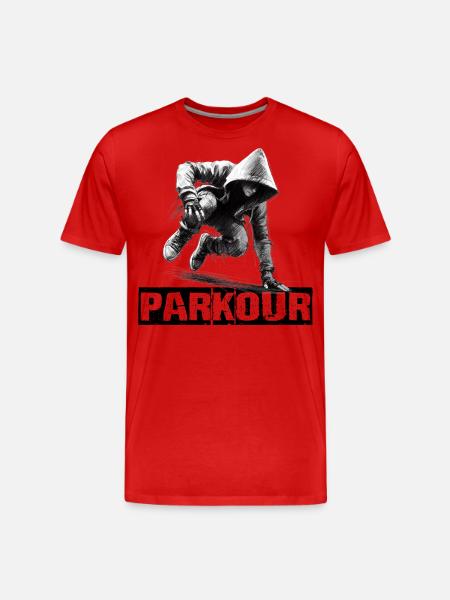 Parkour - T-shirt bio Premium Homme - rouge