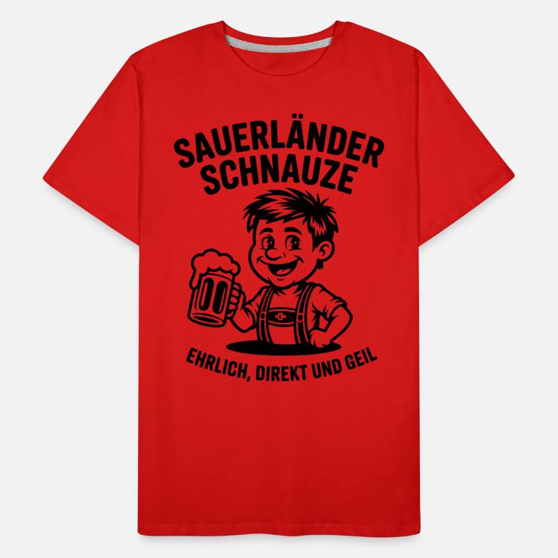 Sauerländer museau honnête, direct et corné T-shirt bio Premium Homme