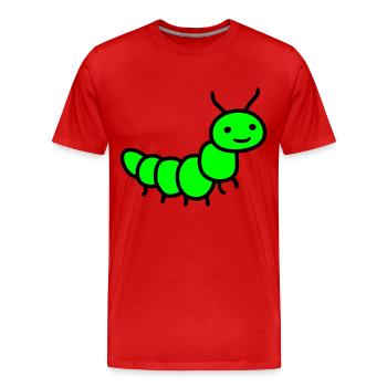 chenille - T-shirt bio Premium Homme - rouge - Devant - Damien (186cm)