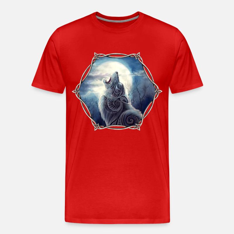 Freki - Männer Premium Bio T-Shirt - Rot