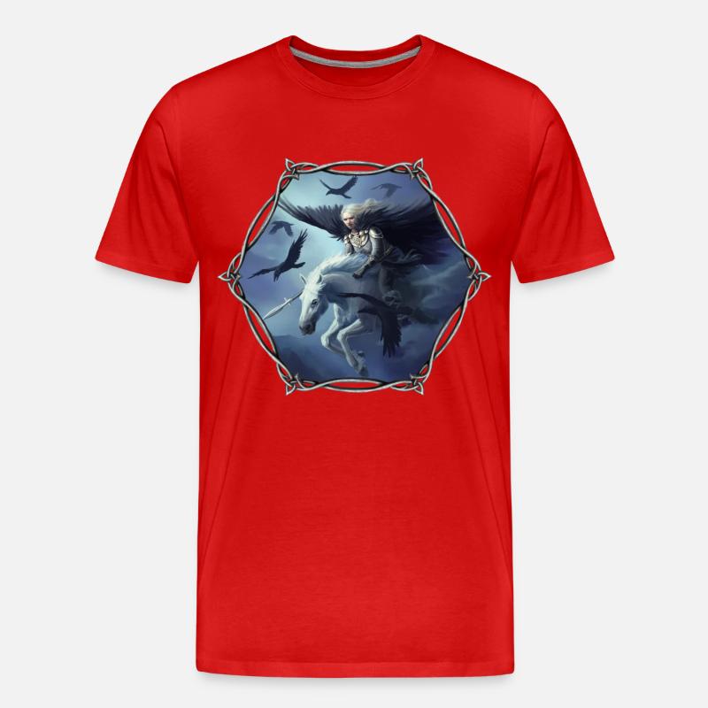 Walküre - Männer Premium Bio T-Shirt - Rot