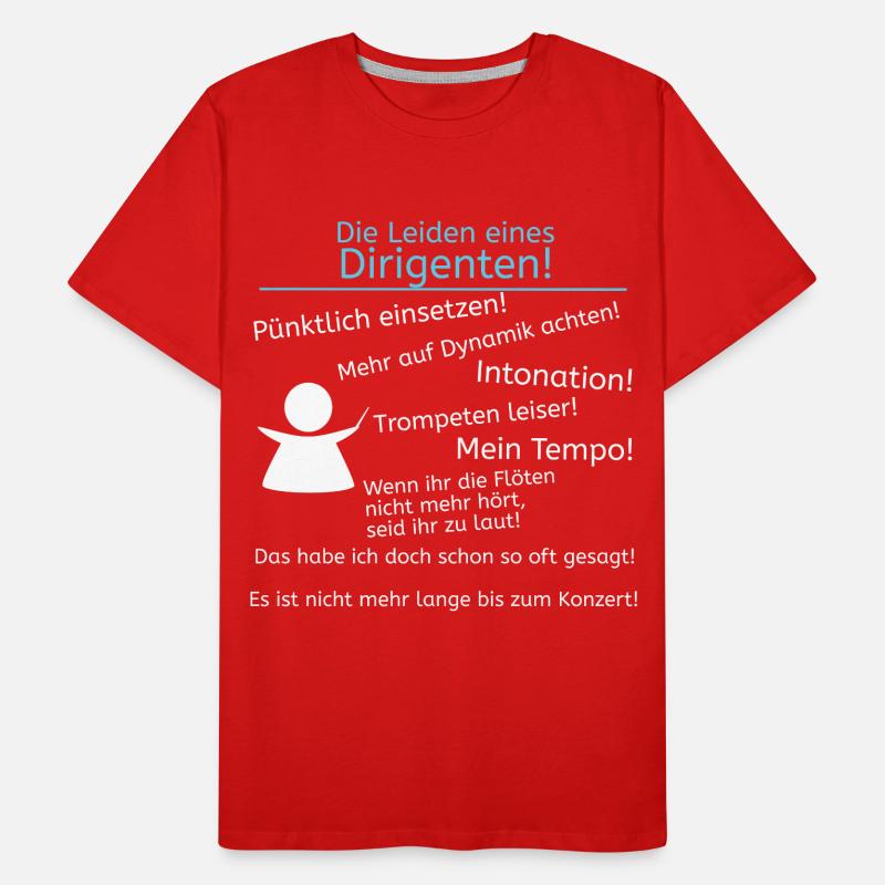 Leiden eines Dirigenten Männer Premium Bio T-Shirt