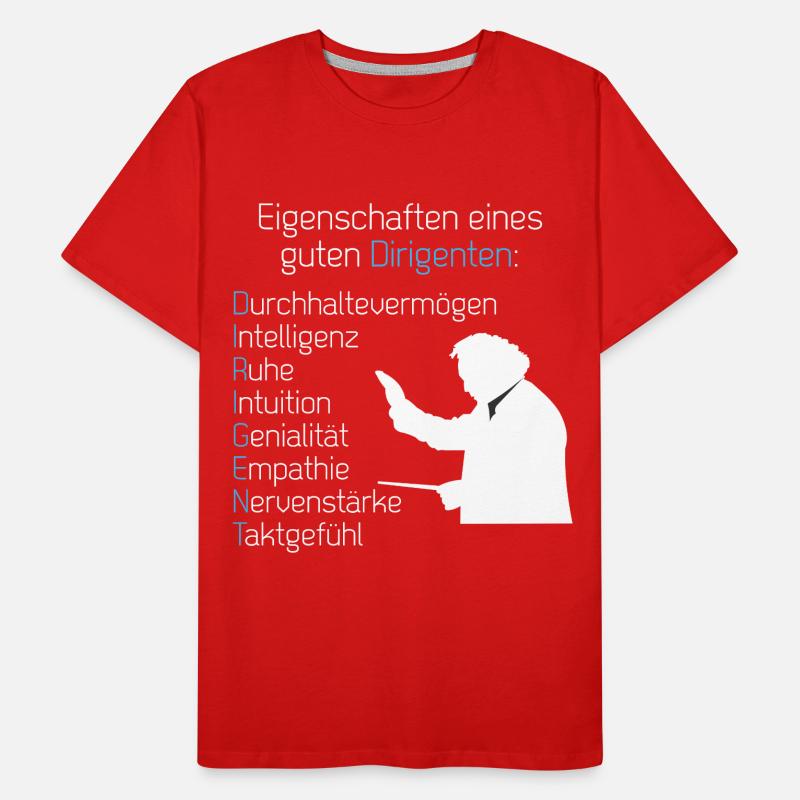 Eigenschaften Dirigent Männer Premium Bio T-Shirt