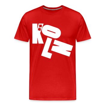 cologne - T-shirt bio Premium Homme - rouge - Devant - Damien (186cm)