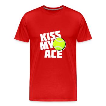 sportif - T-shirt bio Premium Homme - rouge - Devant - Damien (186cm)