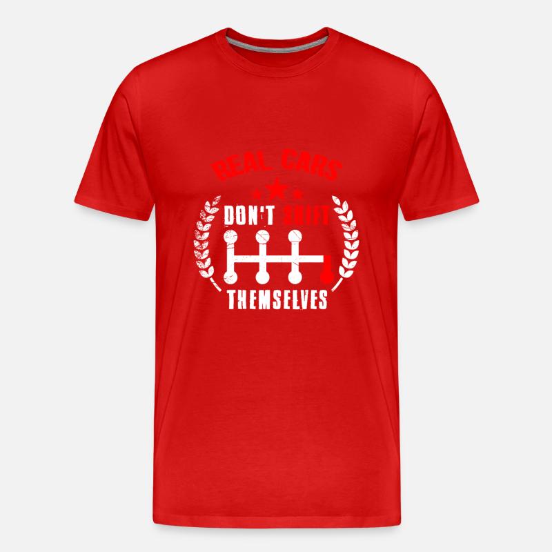 Auto - Männer Premium Bio T-Shirt - Rot