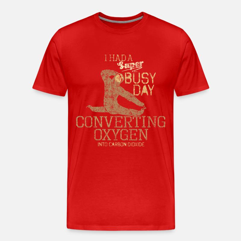 Prokrastination - Männer Premium Bio T-Shirt - Rot