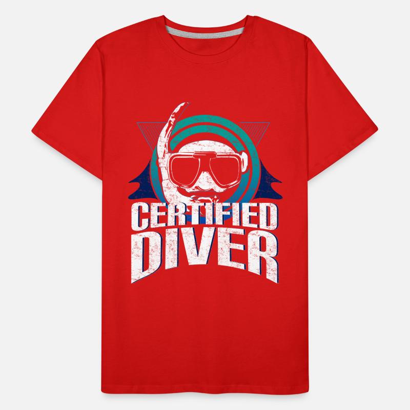 Diver underwater gift idea Men's Premium Organic T-Shirt