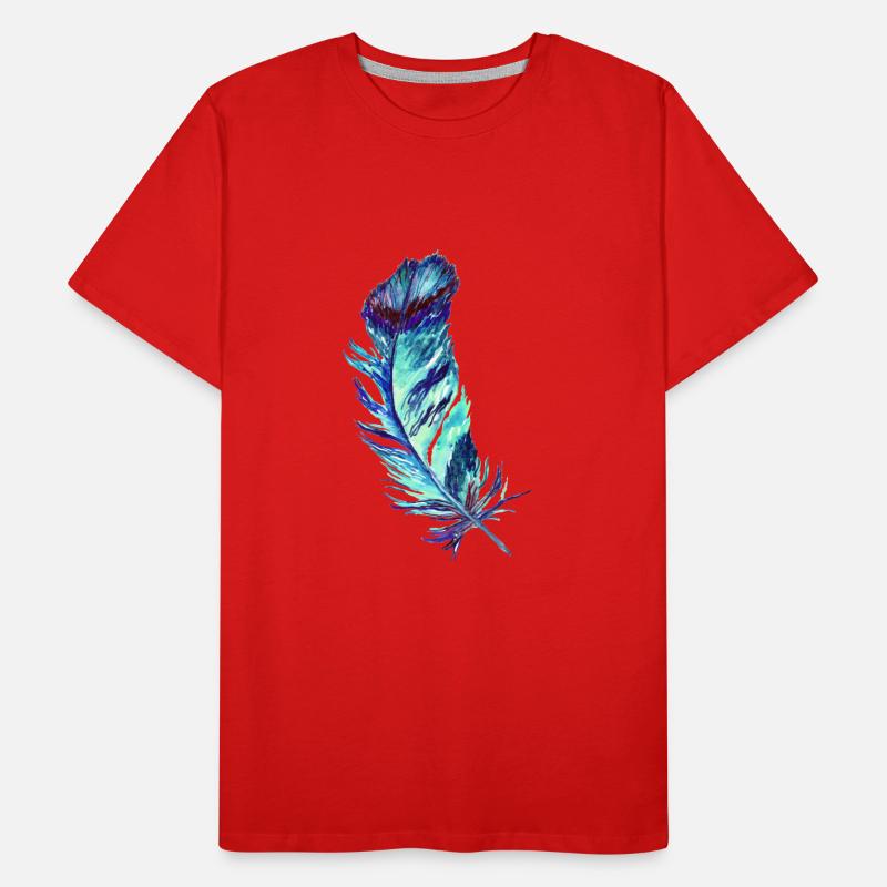Federn Männer Premium Bio T-Shirt