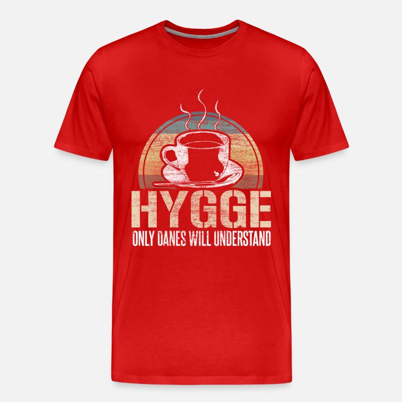 Dänemark Wikinger Dänisch - Männer Premium Bio T-Shirt - Rot