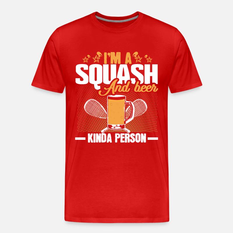 Squash tournoi de squash - T-shirt bio Premium Homme - rouge