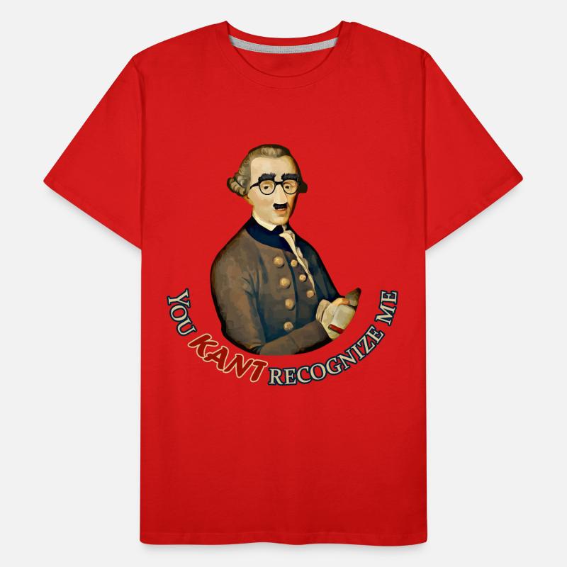 Funny Philosopher: Can't recognize Immanuel Kant Men's Premium Organic T-Shirt