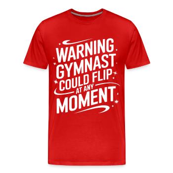 Turnen Turner Gymnastik - Männer Premium Bio T-Shirt - Rot - Vorne - Damien (186cm)