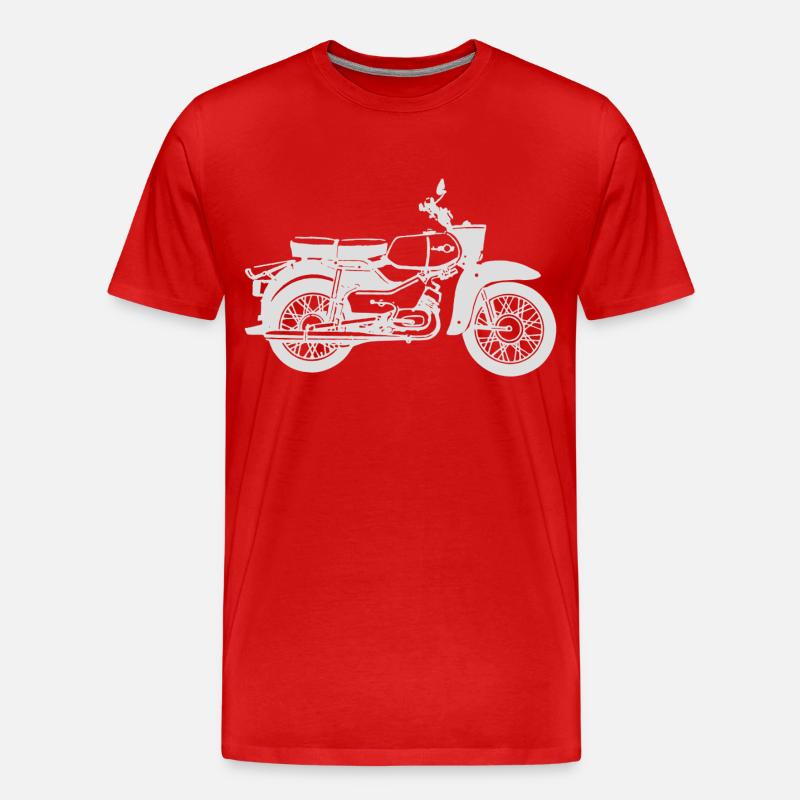 Simson Sperber - Männer Premium Bio T-Shirt - Rot