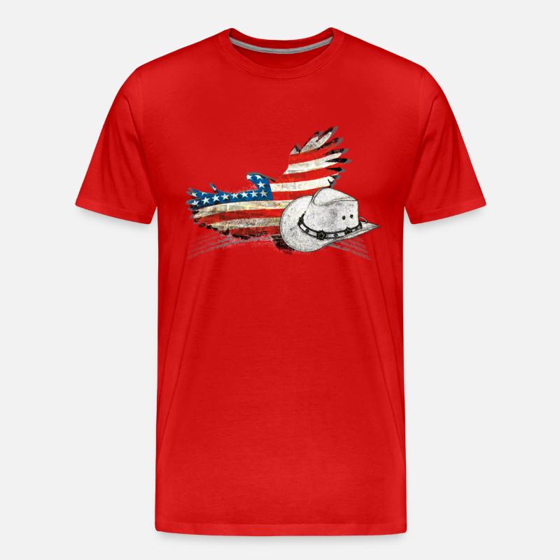 linedance - Männer Premium Bio T-Shirt - Rot