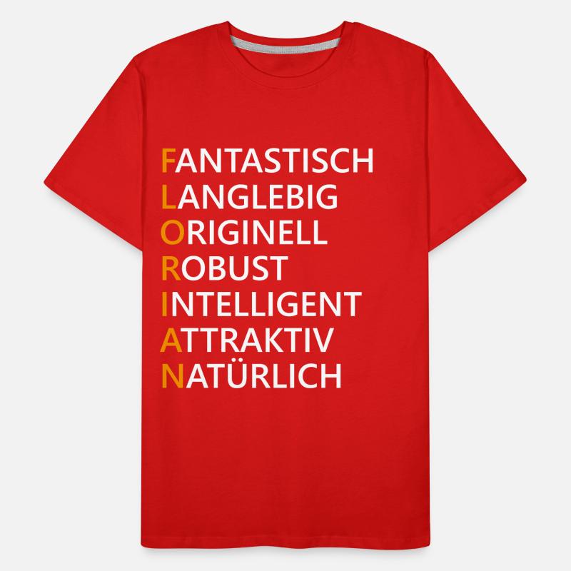 Florian Name Geschenk Männer Premium Bio T-Shirt