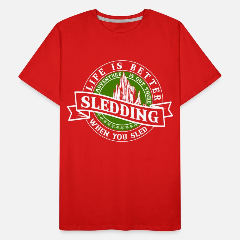 Sledging Sledging Slides Men's Premium Organic T-Shirt