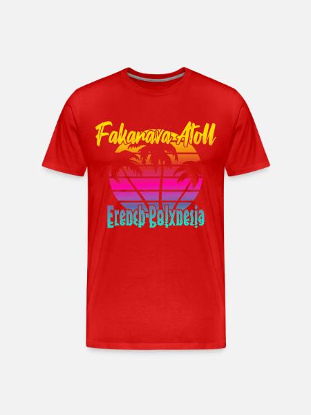 Fakarava Atoll - Men's Premium Organic T-Shirt - red