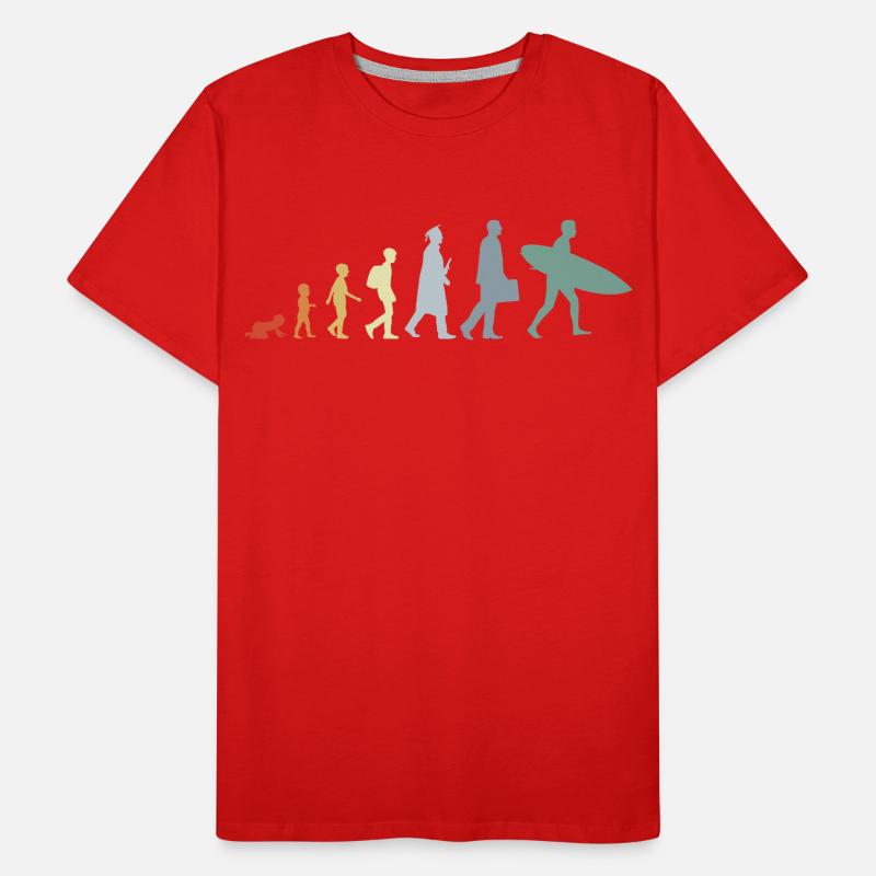 Kind zum Surfer Evolution Männer Premium Bio T-Shirt
