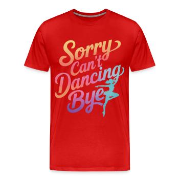 Tanzen Tänzer Tanzen - Männer Premium Bio T-Shirt - Rot - Vorne - Damien (186cm)