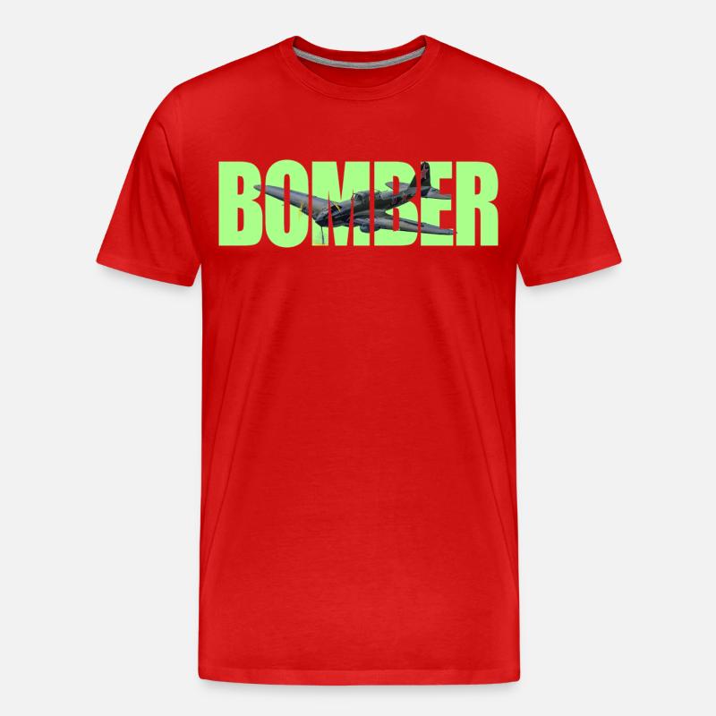 Bomber IL-2 - Männer Premium Bio T-Shirt - Rot