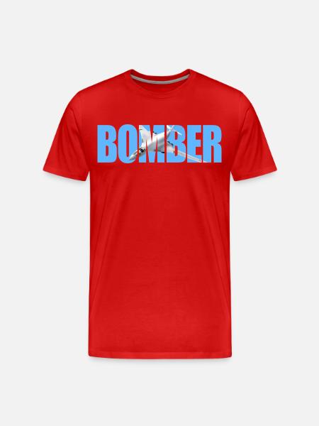 Bomber Tu-160 - Men's Premium Organic T-Shirt - red
