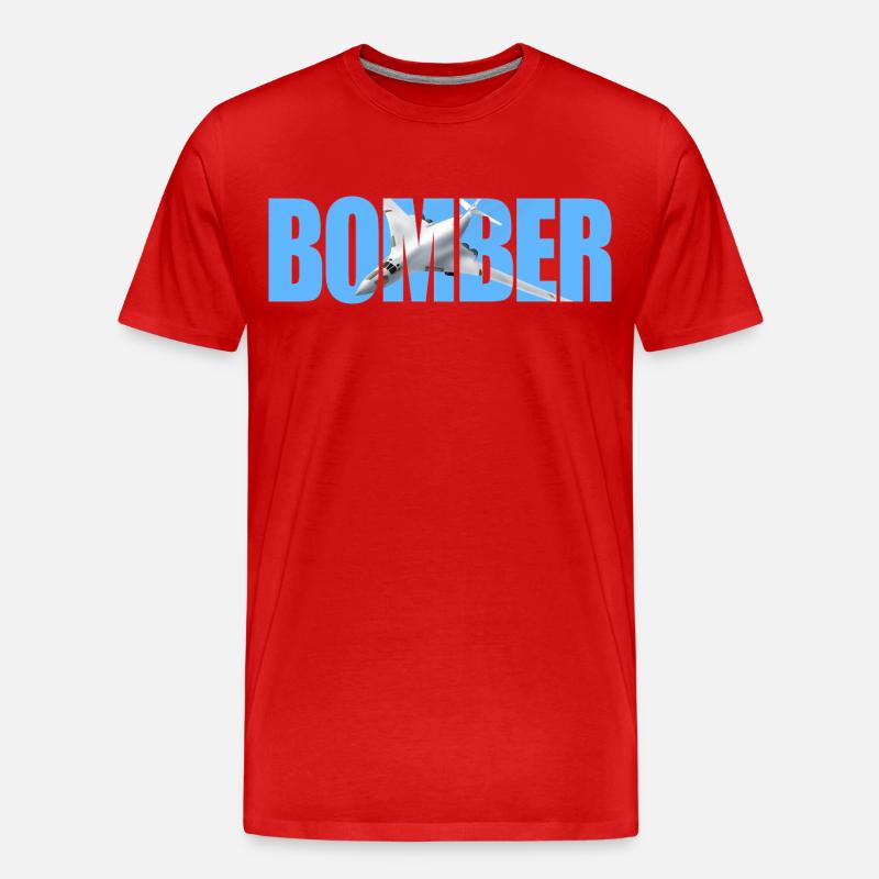 Bomber Tu-160 - Men's Premium Organic T-Shirt - red