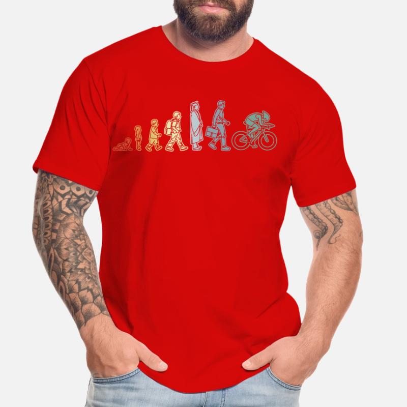 Radfahrer Evolution Männer Premium Bio T-Shirt