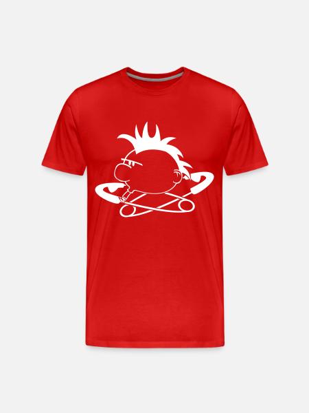 Punk Head DWD - Männer Premium Bio T-Shirt - Rot