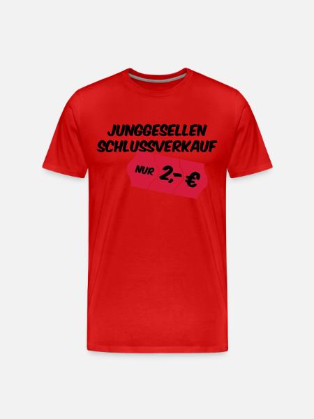 Bachelor - Men's Premium Organic T-Shirt - red