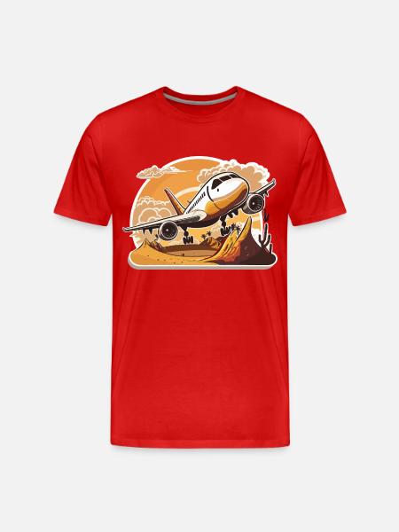 Der aufsteigende Geist - Männer Premium Bio T-Shirt - Rot