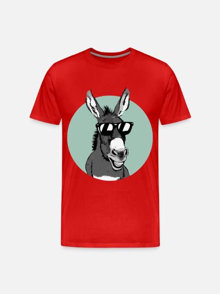 Donkey Donkey Mule Muli - Men's Premium Organic T-Shirt - red