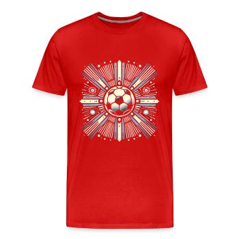 Conception de l’insigne du champion d’Argentine - T-shirt bio Premium Homme - rouge - Devant - Damien (186cm)