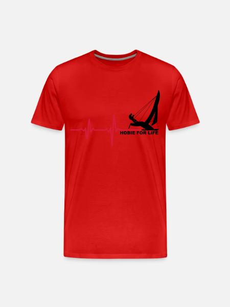 Hobie for Life - Männer Premium Bio T-Shirt - Rot