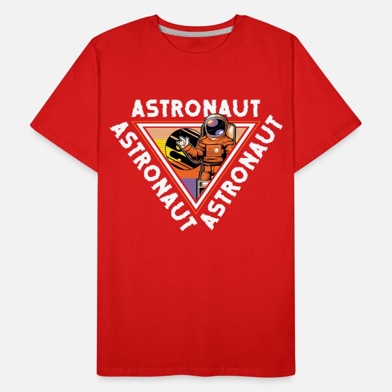 Space Shuttle Spacesuit Star Rocket Men's Premium Organic T-Shirt