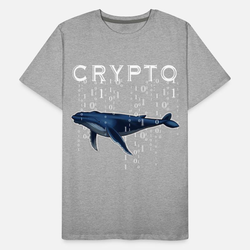 Crypto Wal Krypto Geschenk Idee Männer Premium Bio T-Shirt