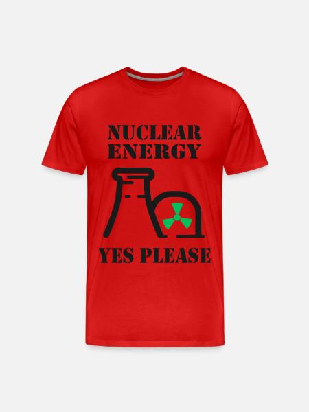 Kernenergie, Ja bitte, Atomkraft - Männer Premium Bio T-Shirt -