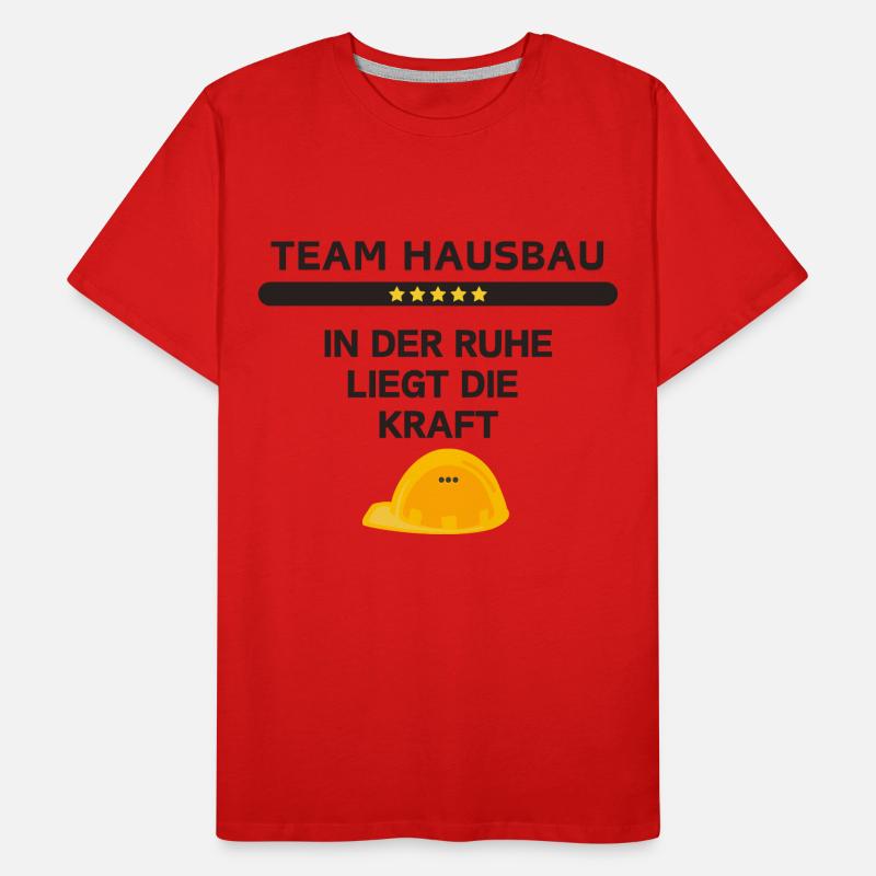 Construction de maisons d’équipe T-shirt bio Premium Homme