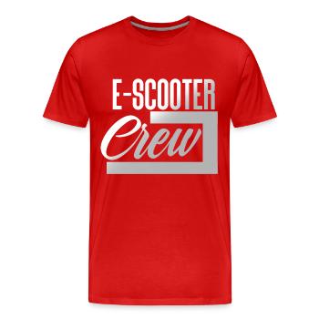 E Scooter Scooter Scooter Scooter électrique - T-shirt bio Premium Homme - rouge - Devant - Damien (186cm)