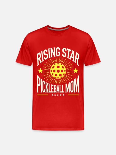 Rising Star Pickleball Mom - Men's Premium Organic T-Shirt -