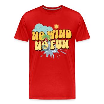 Kitesurf Kitesurfer Kiteboard - T-shirt bio Premium Homme - rouge - Devant - Damien (186cm)