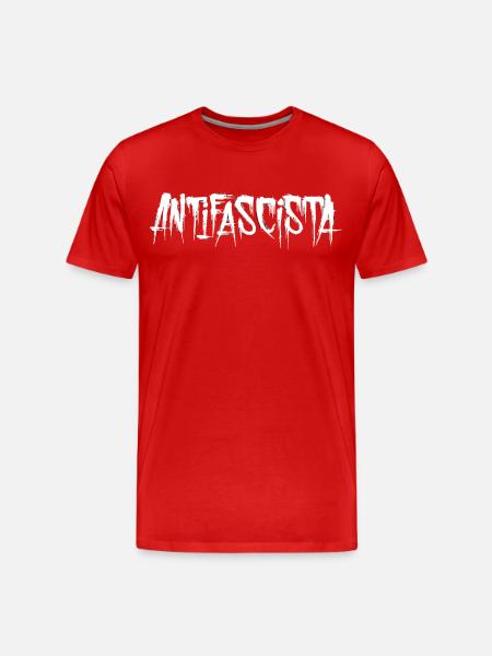 Lettrage antifasciste Graffiti Antifascisme - T-shirt bio Premium Homme - rouge