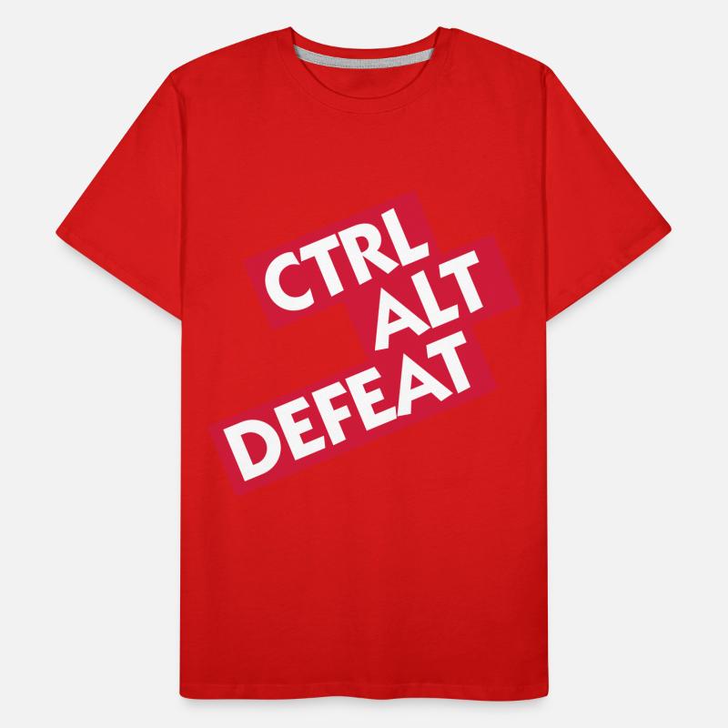 Ctrl Alt Défaite T-shirt bio Premium Homme