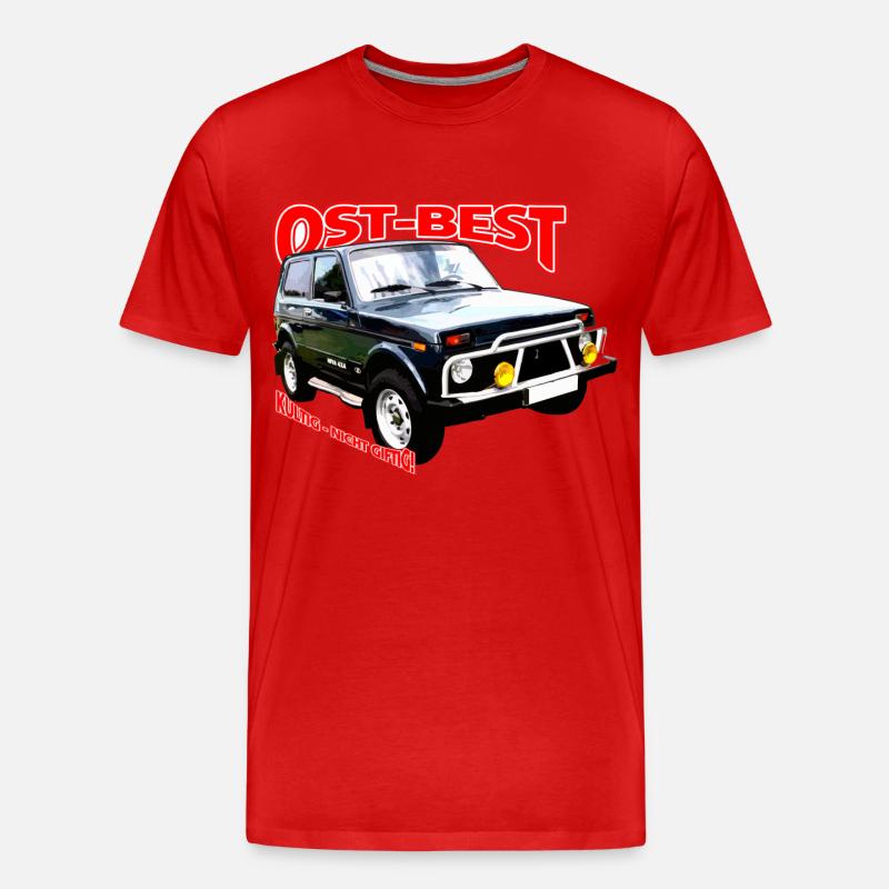 Lada Niva Ost-Best - Männer Premium Bio T-Shirt - Rot