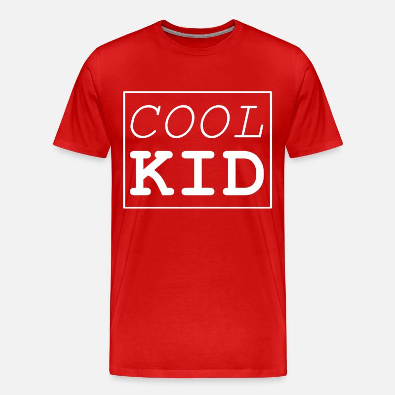Cool Kid - Männer Premium Bio T-Shirt - Rot