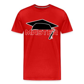 maître enseignant - T-shirt bio Premium Homme - rouge - Devant - Damien (186cm)