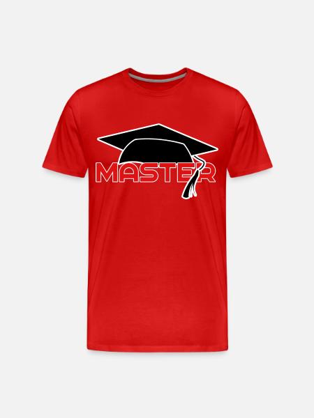 teacher master - Men's Premium Organic T-Shirt - red