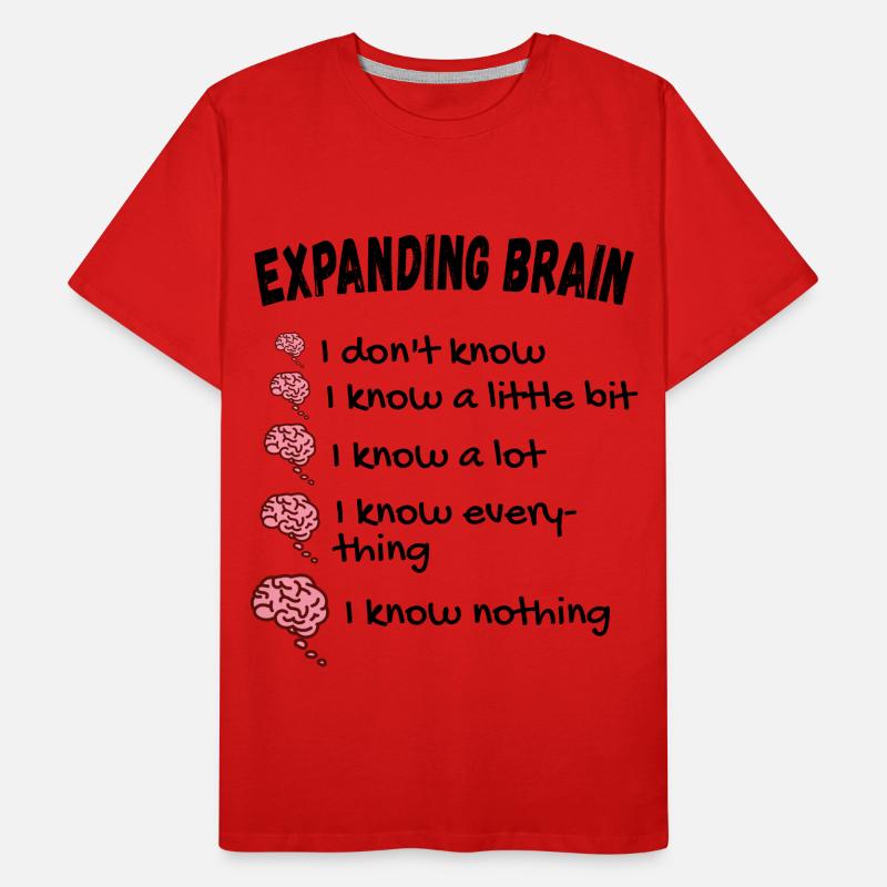 Expanding Brain Meme Men's Premium Organic T-Shirt