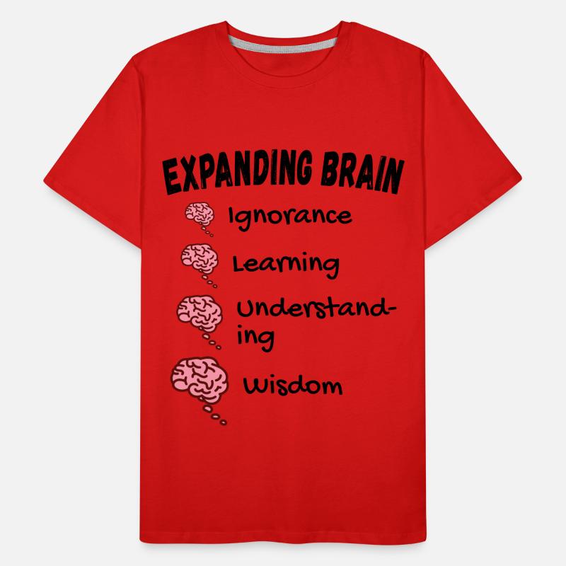 Expanding Brain Meme Men's Premium Organic T-Shirt
